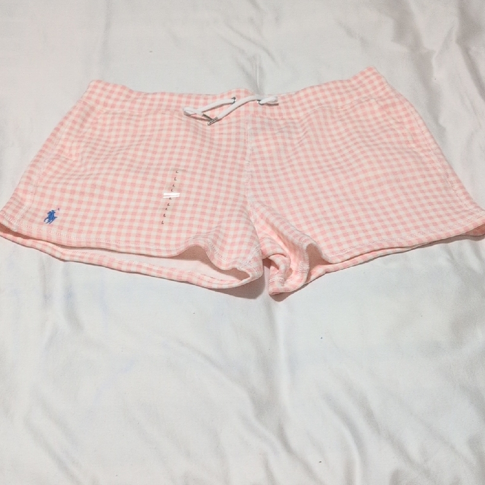 Ralph Lauren Pink Gingham Kids Shorts